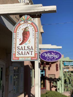 Salsa Saint hanging sign!