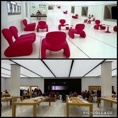 Kubrick, top. Apple Store, bottom.