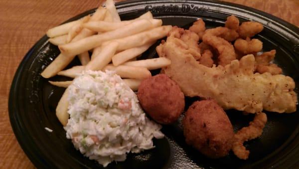 The special $4.99 fish and clam strips. Not much food.