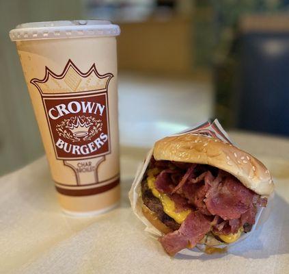 Crown Burger has deliciousness on top in the form of pastrami!