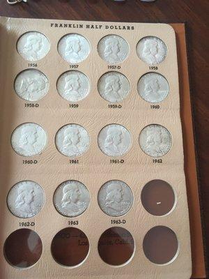 Franklin half dollar collection