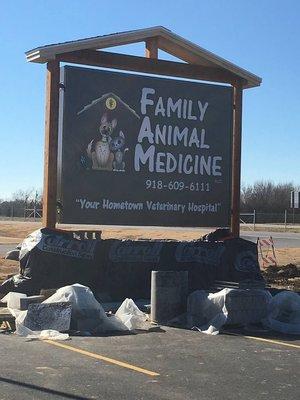 Our newly unveiled sign outside of our new clinic location at 10305 N. Owasso Expy!