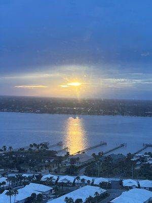 Sunset over the Intracoastal