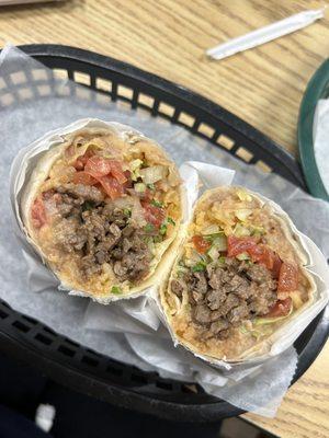 Steak burrito