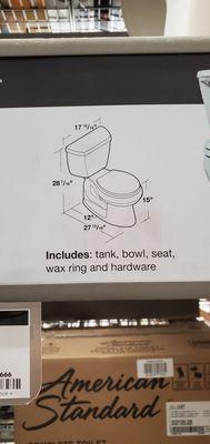 The dimensions of my new throne. They even have soft closing lids!