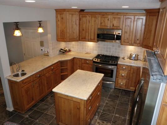 Custom Kitchen, Alder cabinets