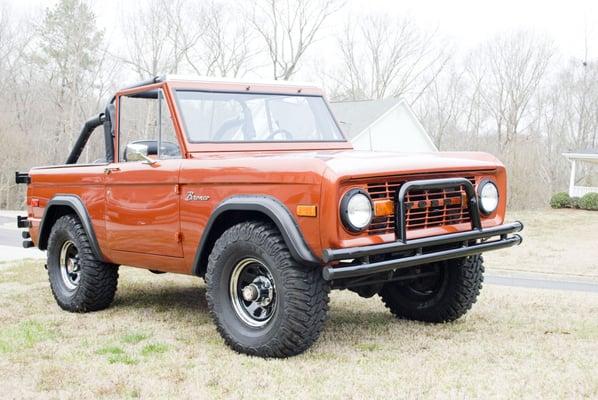 A customer's restored 1974 Ford Bronco