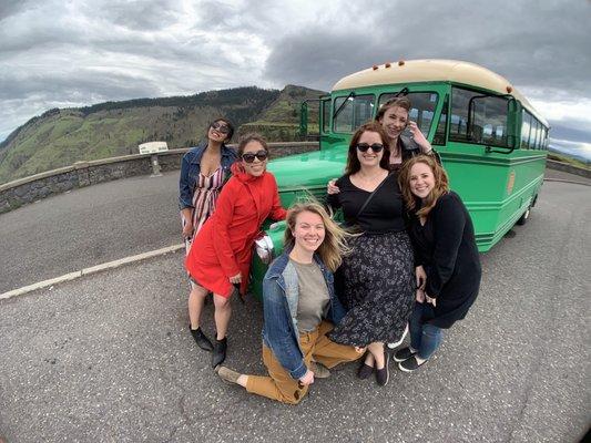 Our group with the bus