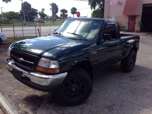 Our two stage paint job on a Ford Ranger