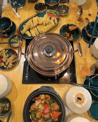 hotpot，hainan chicken