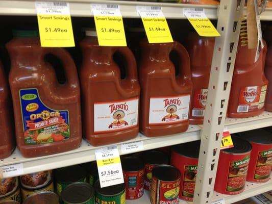 Giant tubs of Tapatio for that price. Bargain!