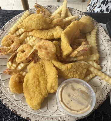 1/2 shrimp / Fish platter