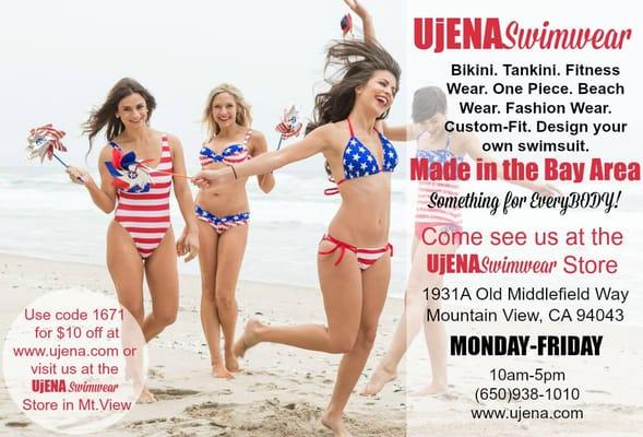 $10 off your UjENA @ http://www.ujena.com  or in our Mountain View Store.  Let's go Shopping  #SALE #summer #bikini