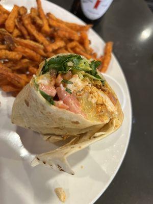 Buffalo chicken sandwich - wrap