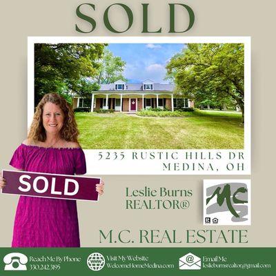 In 2023 I sold this home in the Rustic Hills subdivision of Medina, OH. Seller was a past client. Was vacant so I staged it. Great home!