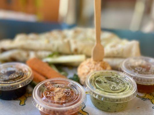 eet Bread Service with Pimento Whipped Paneer