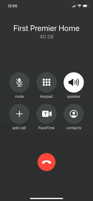 This was how long I was on hold before hanging up.  Called back 6 more times before getting a person on the phone.