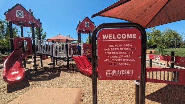 Small playground for younger kids