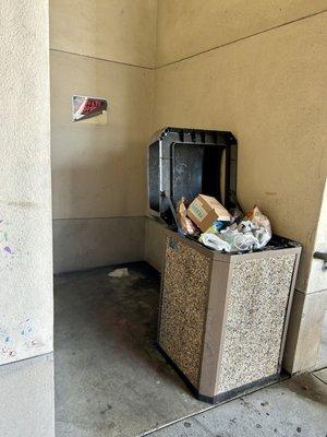 Take out garbage! Bad impression for medical building