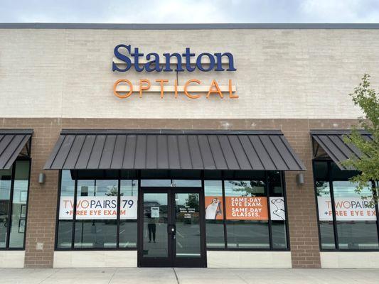 Storefront at Stanton Optical store Frisco, TX 75033