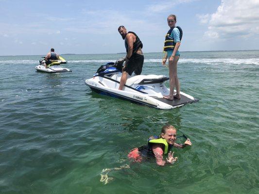 Ignite your Adventure and go on a 27 mi island jet ski tour. Explore marine life in their natural habitat.