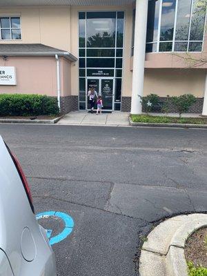 This is the front door for the office (near Trident Hospital - but also has a location in Mt. Pleasant.