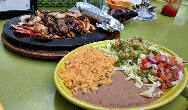 My wife's Texas Fajita Plate dinner