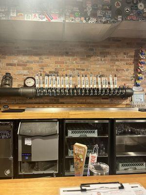 Lots of beer on tap!