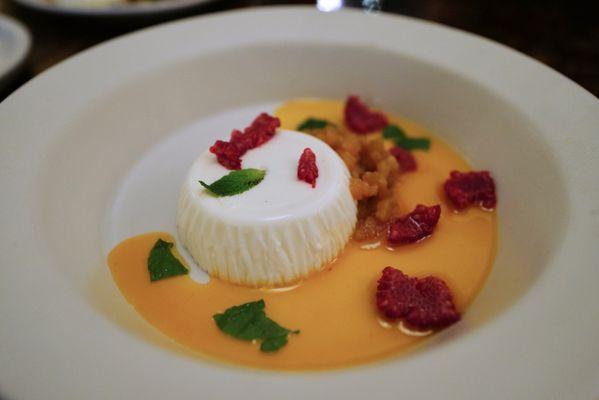 Panna cotta. My favorite item at this place! Bright, citrusy, full of flavor!