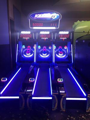 Skee-ball: an arcade favorite.