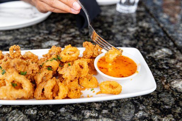 Calamari with sweet chili sauce