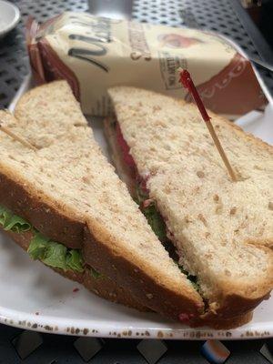 Turkey cranberry on wheat