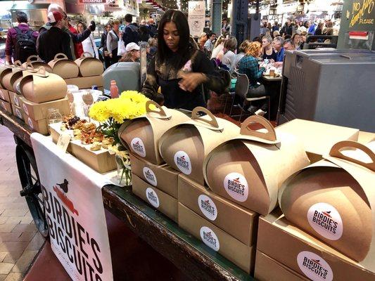 Birdie's Biscuits Booth at Reading Terminal Market