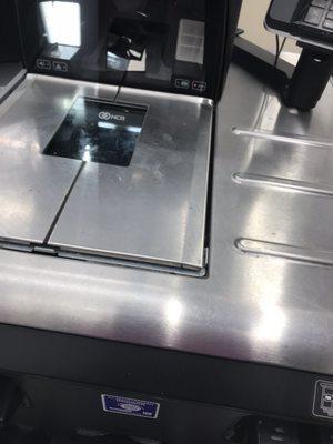 Dirty self check out station