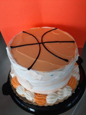 Basketball March madness cake