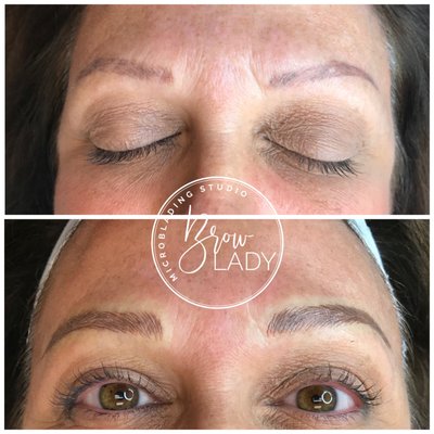 microblading on old tattoo