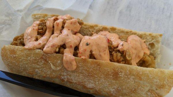 Oyster po boy (without lettuce)