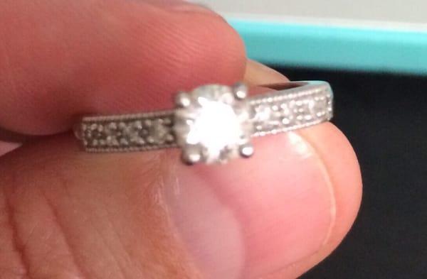 Custom engagement ring from Leber Jewelers