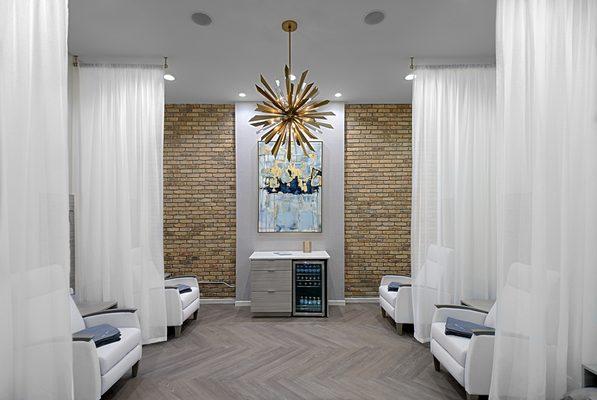 Relax in RevIVeDoc's serenity room - an oasis in the city.