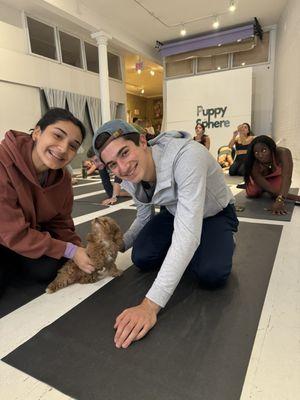 puppy yoga!