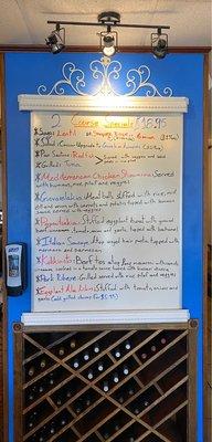 Daily specials