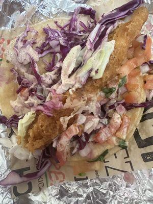 Fried fish taco