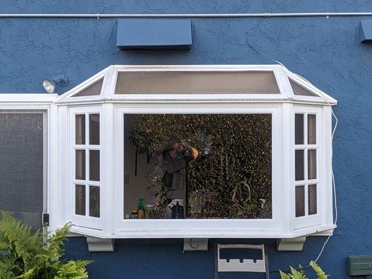 Old Bay Window. The corners were leaking and you could see the roof rotting in the corners.