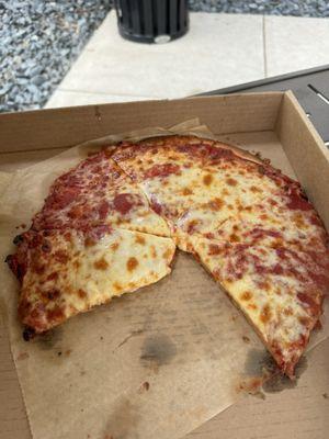 Gluten free cheese pizza