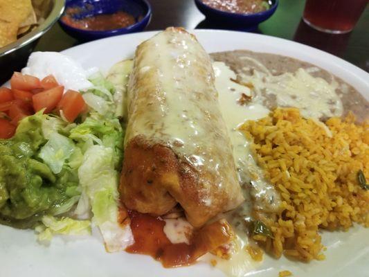 Chicken chimichanga