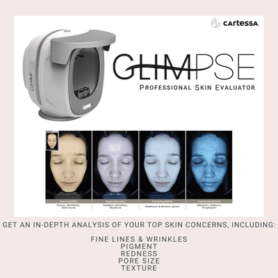 Ask us about our glimpse skin evaluation.