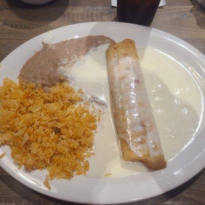 Lunch Pollo fundido. Really excellent.