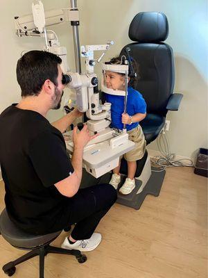 Eye exam room