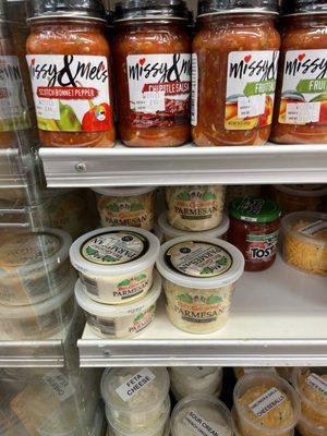 Local items- make this a fun shopping trip- Missy and Mel's Chipotle Salsa