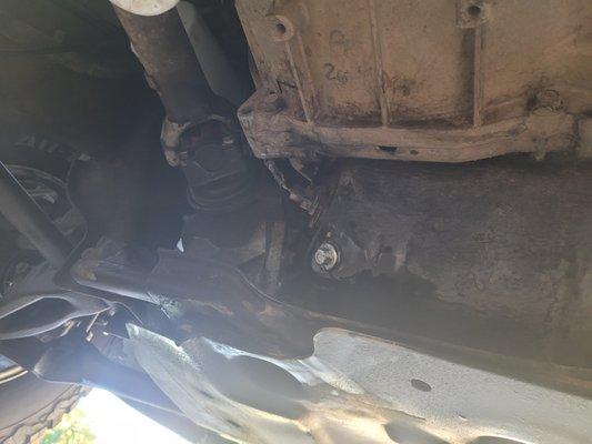 Oil pan plug leaking oil all over my undercarriage.